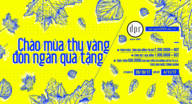 CHÀO MÙA THU VÀNG ĐÓN NGÀN QUÀ TẶNG<br />
KHÓA 40B - KG 04/12/2017