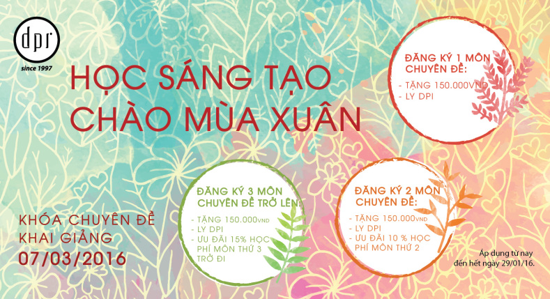 CHƯƠNG TRÌNH ƯU ĐÃI KHÓA CHUYÊN ĐỀ 07/03/16