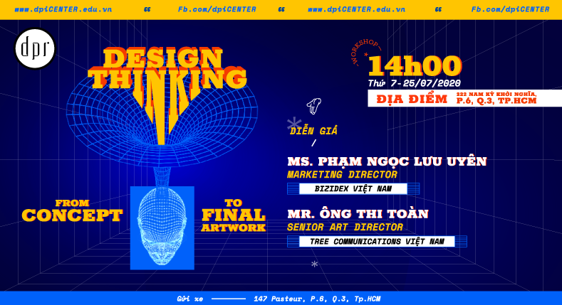 WORKSHOP “DESIGN THINKING; FROM CONCEPT TO FINAL ARTWORK” 25/07/2020