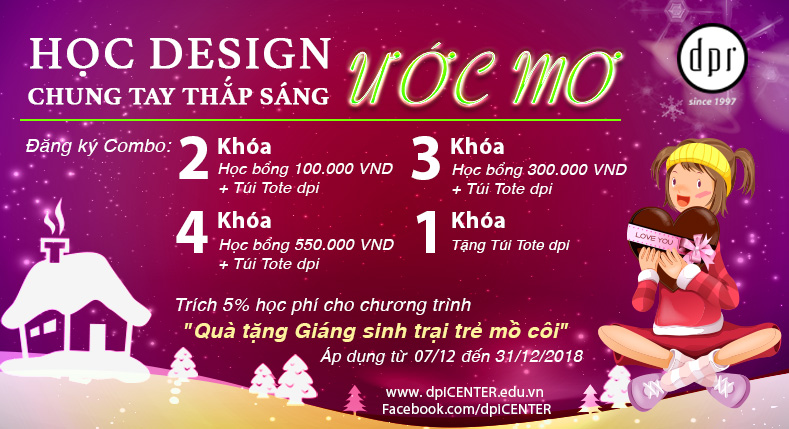 HỌC DESIGN - CHUNG TAY THẮP SÁNG ƯỚC MƠ
